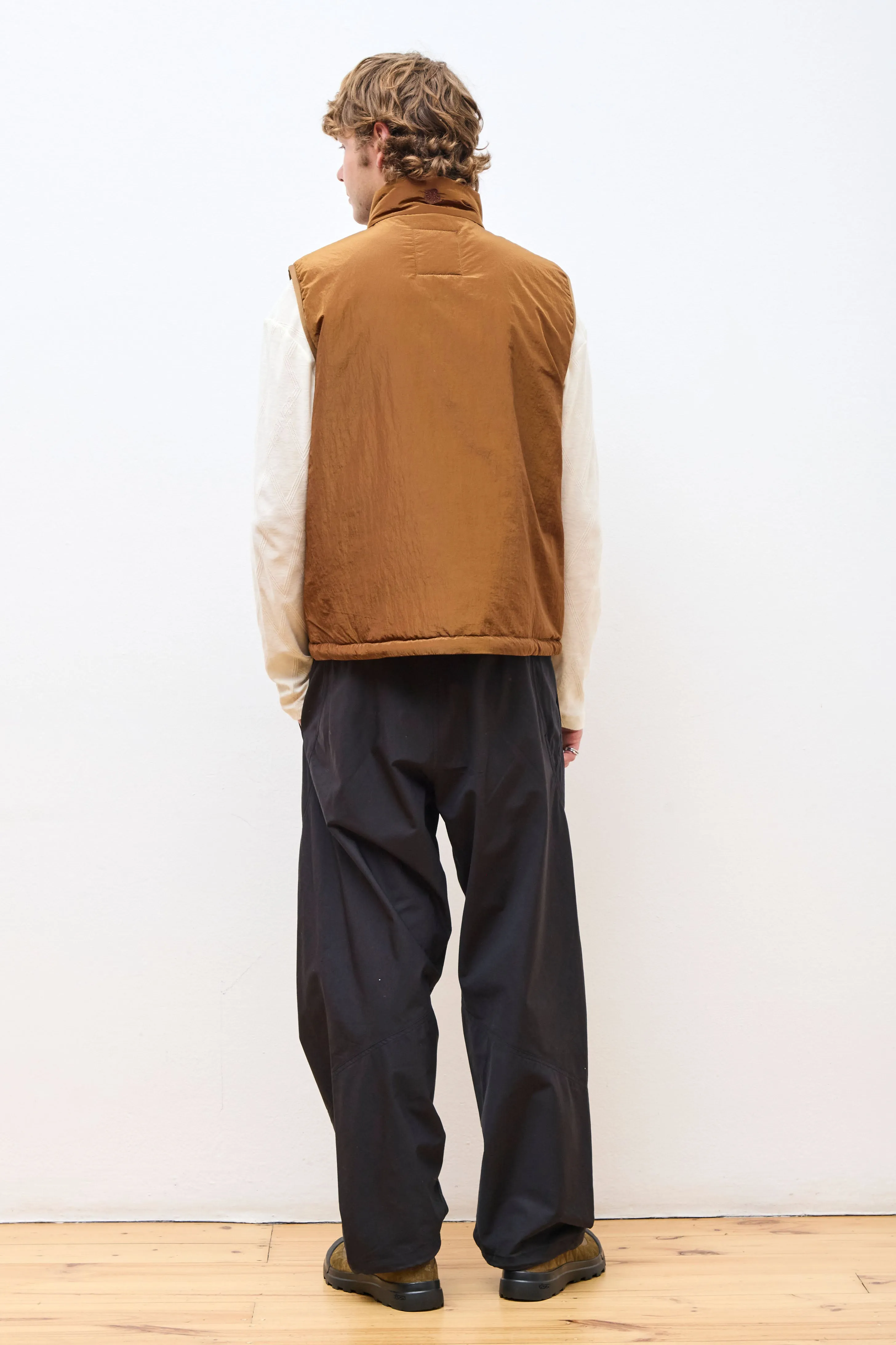 Treker Shiny Nylon Vest Bronze Brown