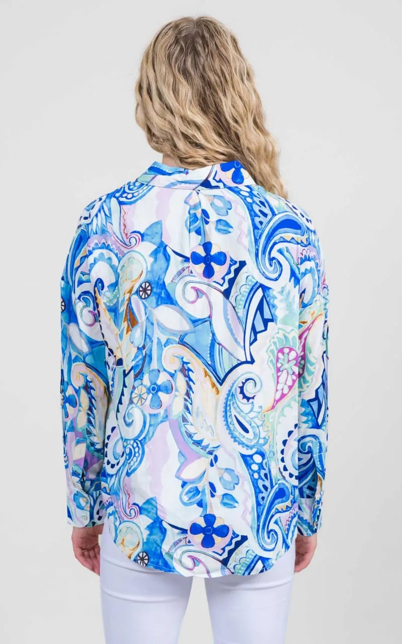 Trisha Tyler - Paisley Printed Blouse