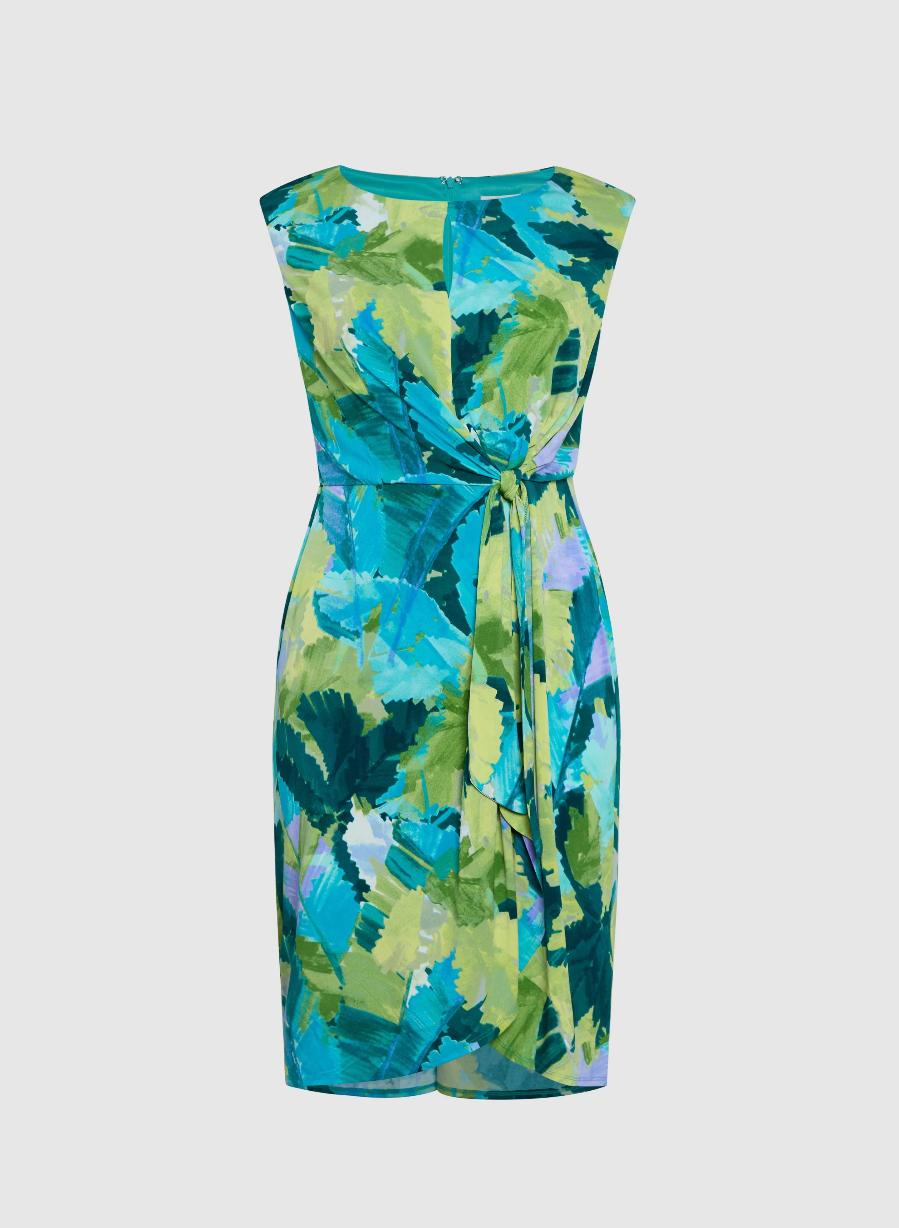 Tropical Self-Tie Dress
