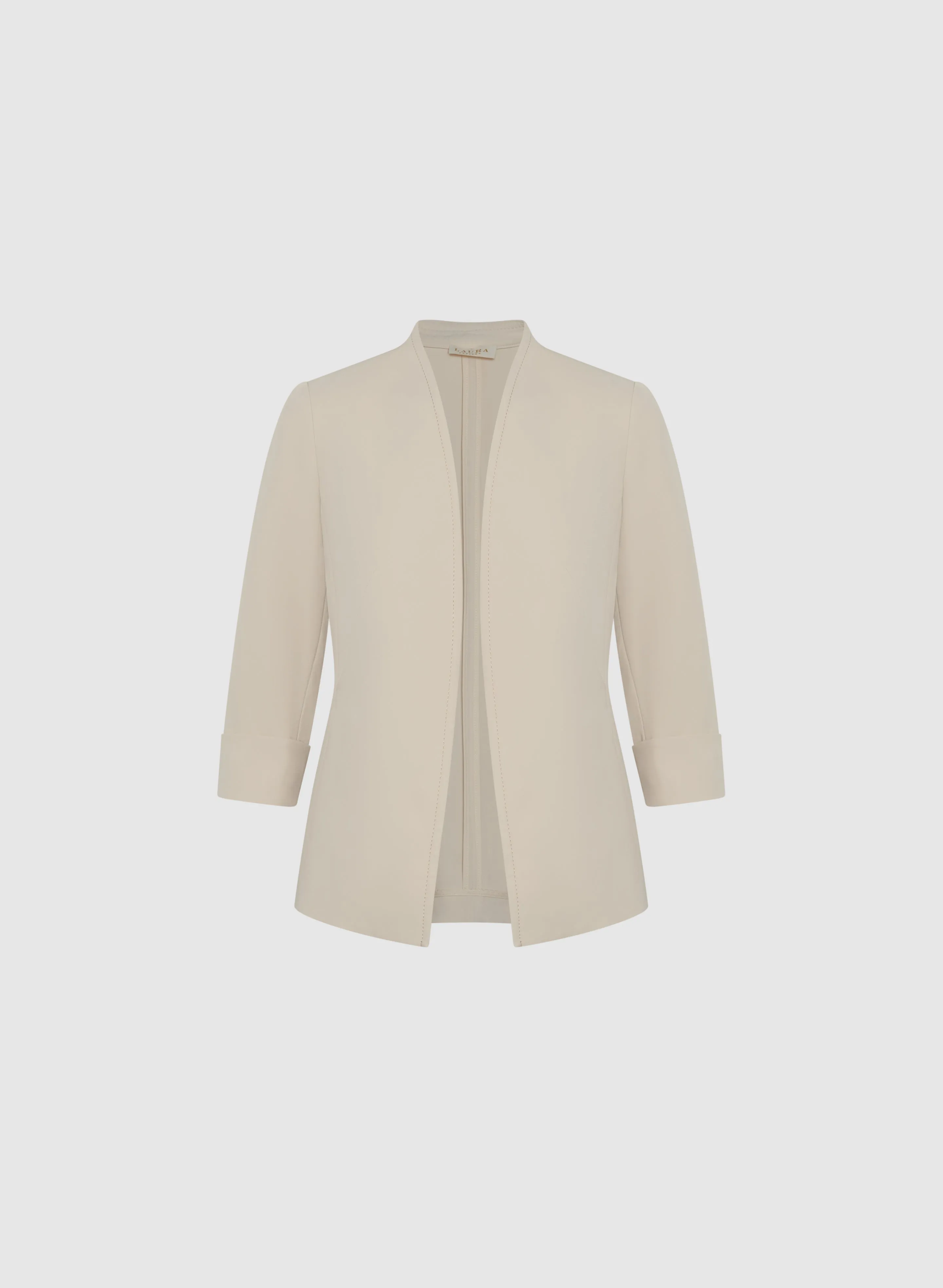 Twill Collarless Jacket