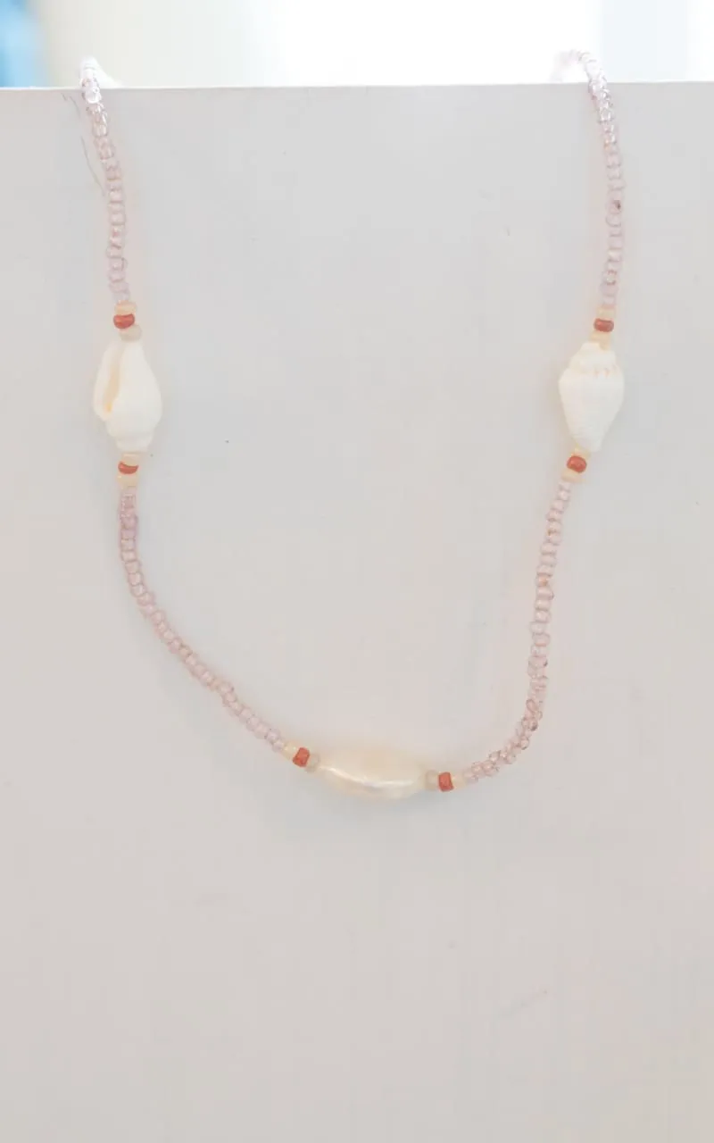 Twisted Baubles- Pearl Puka Shell Necklace