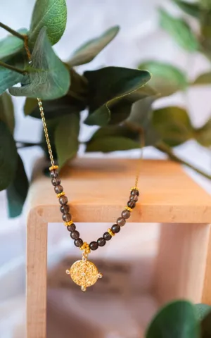 Twisted Baubles - Smokey Quartz Necklace