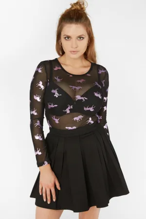 Unicorn Mesh Top