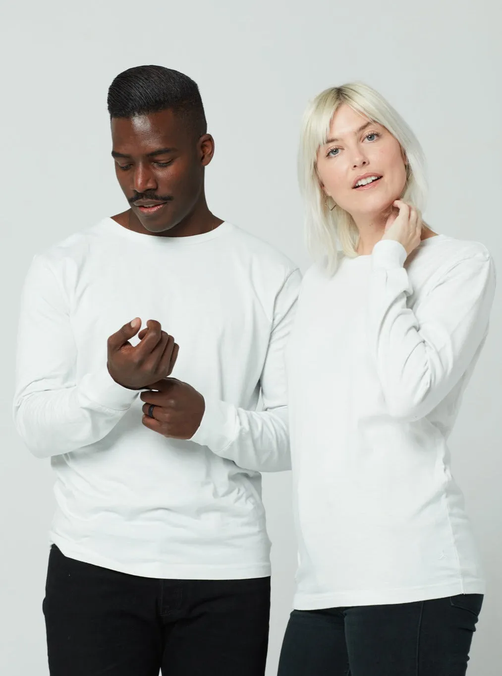 Unisex Long Sleeve - White