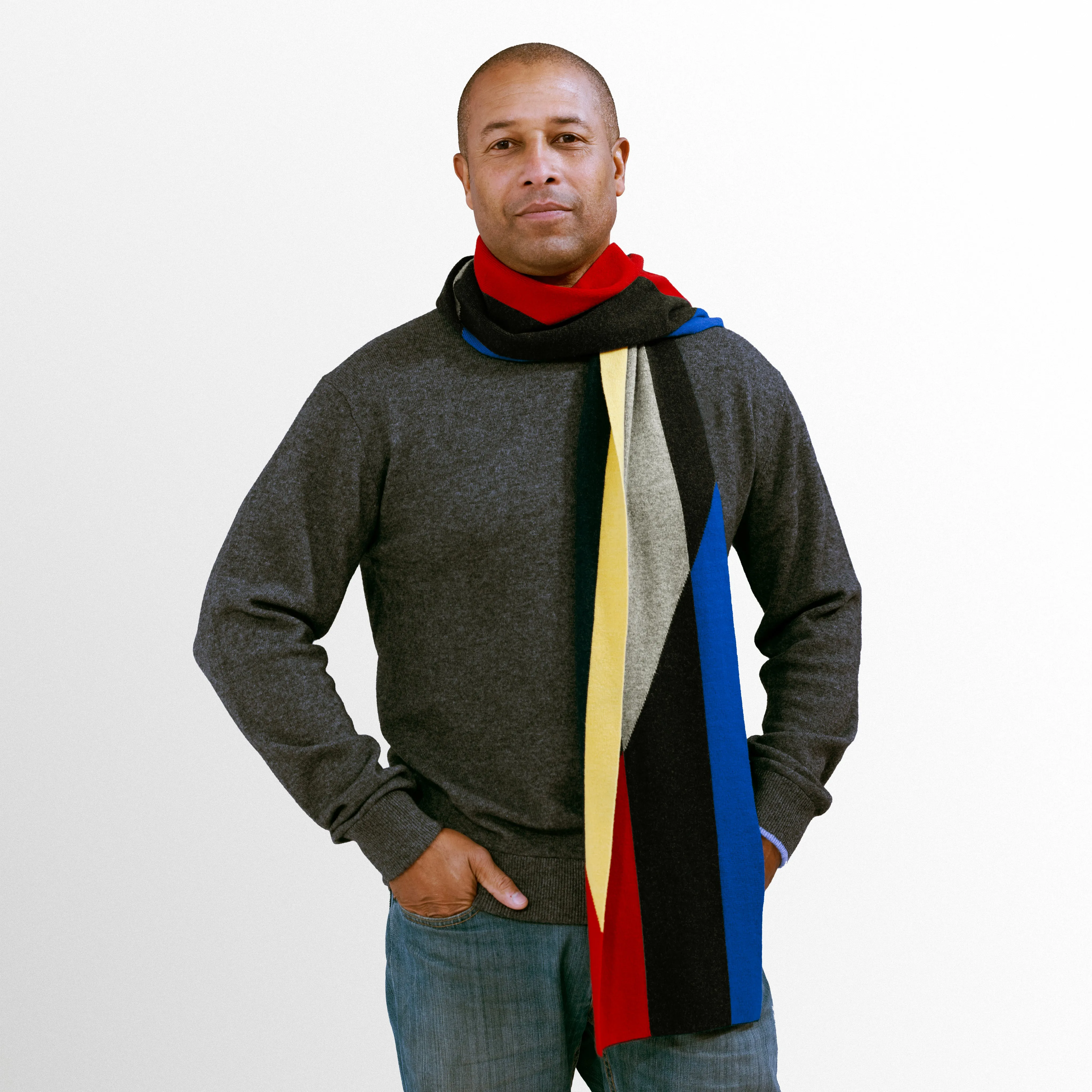 V-Series Bold Rhombus Scarf