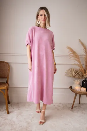 Valery Velvet Pink - Maxi Jurk