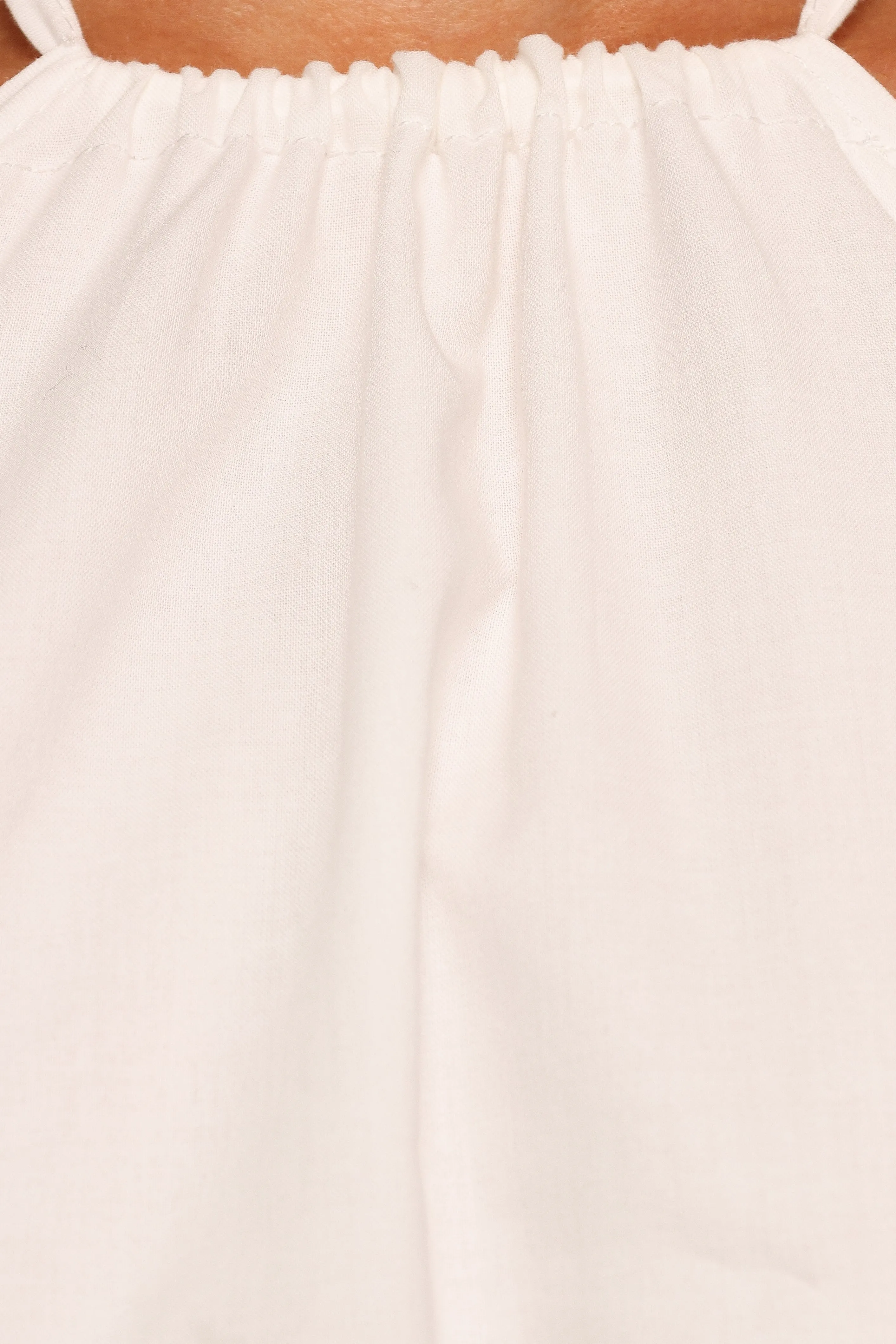 Vanessa Halterneck Top - White