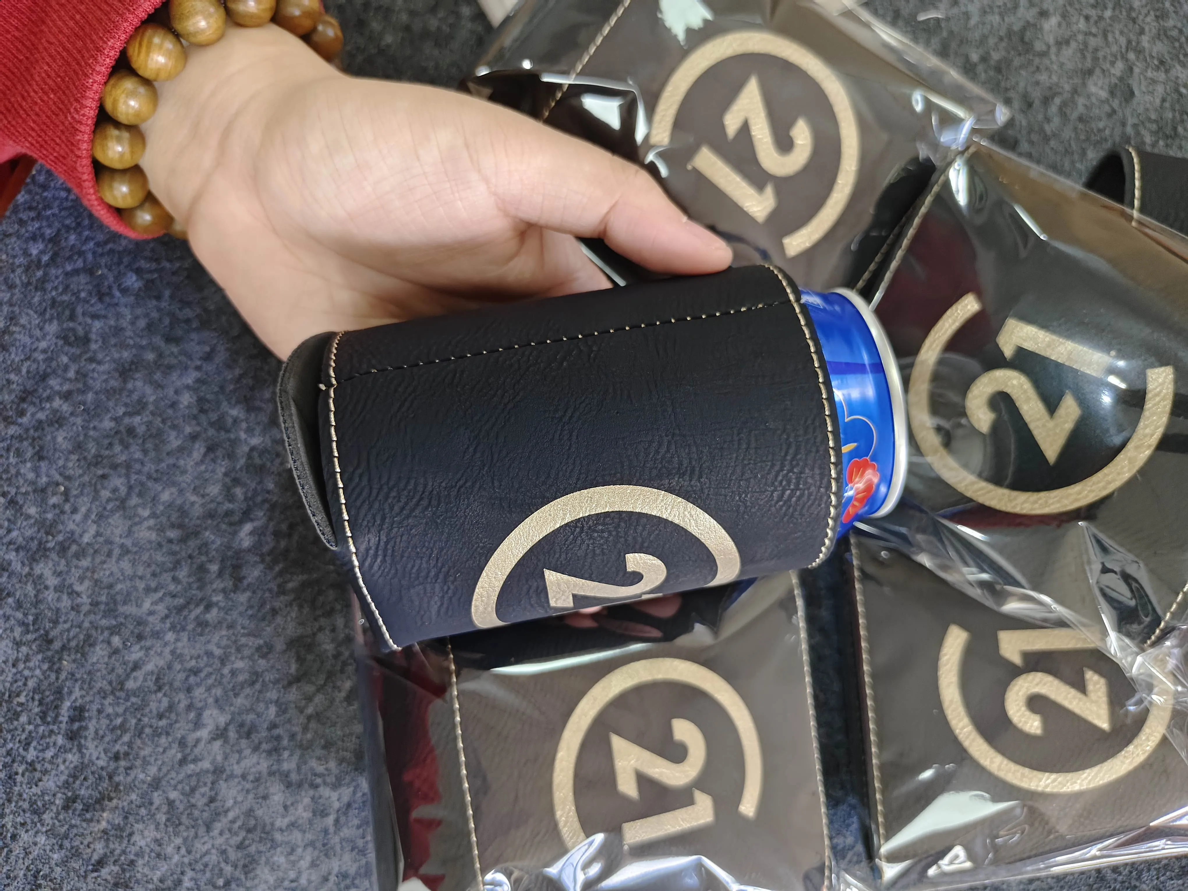 Vegan Leather Seal Can Cooler - ON SALE