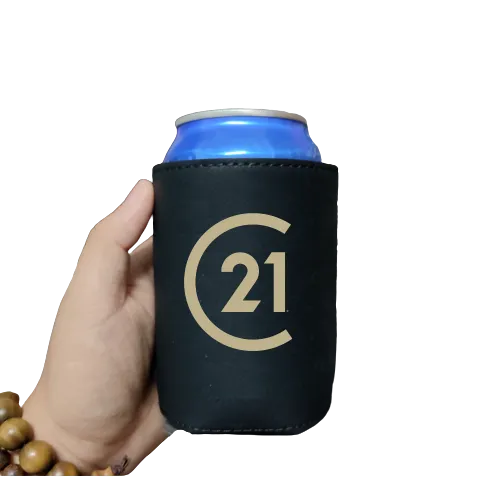 Vegan Leather Seal Can Cooler - ON SALE