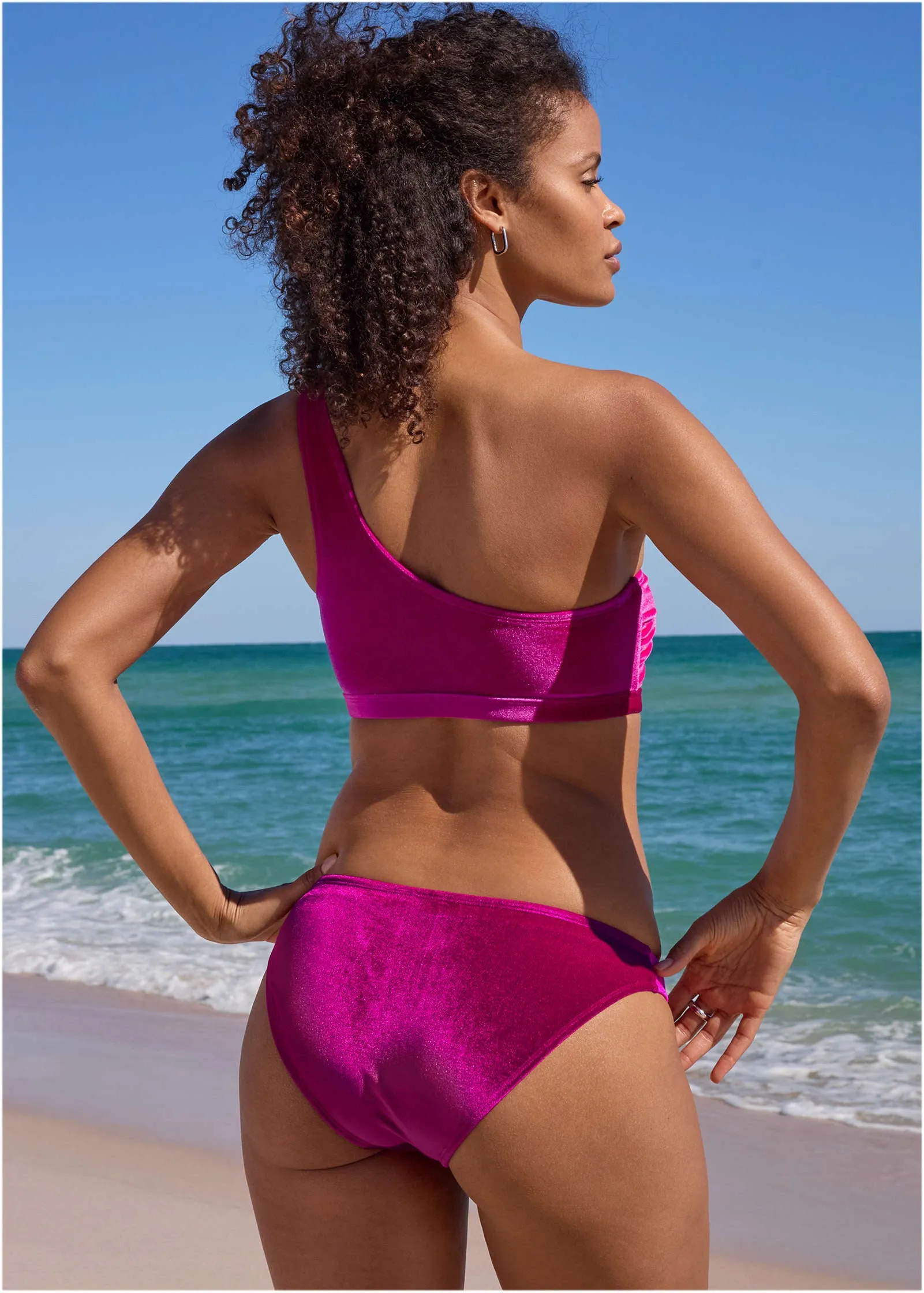 Velvet Scoop Bottom - Pink Crush