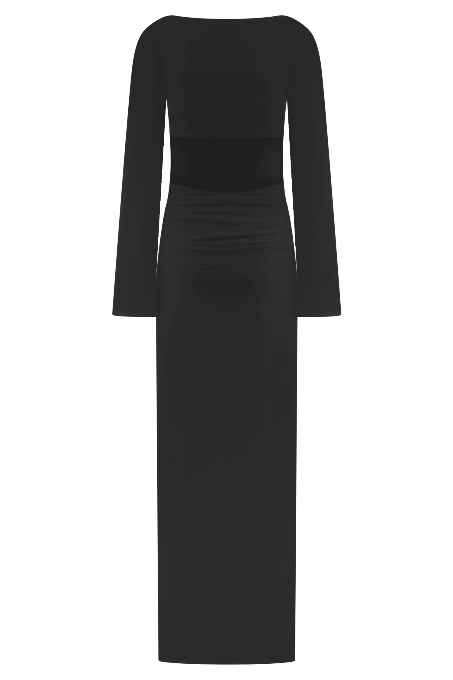 Vienna Slinky Cut Out Maxi Dress - Black