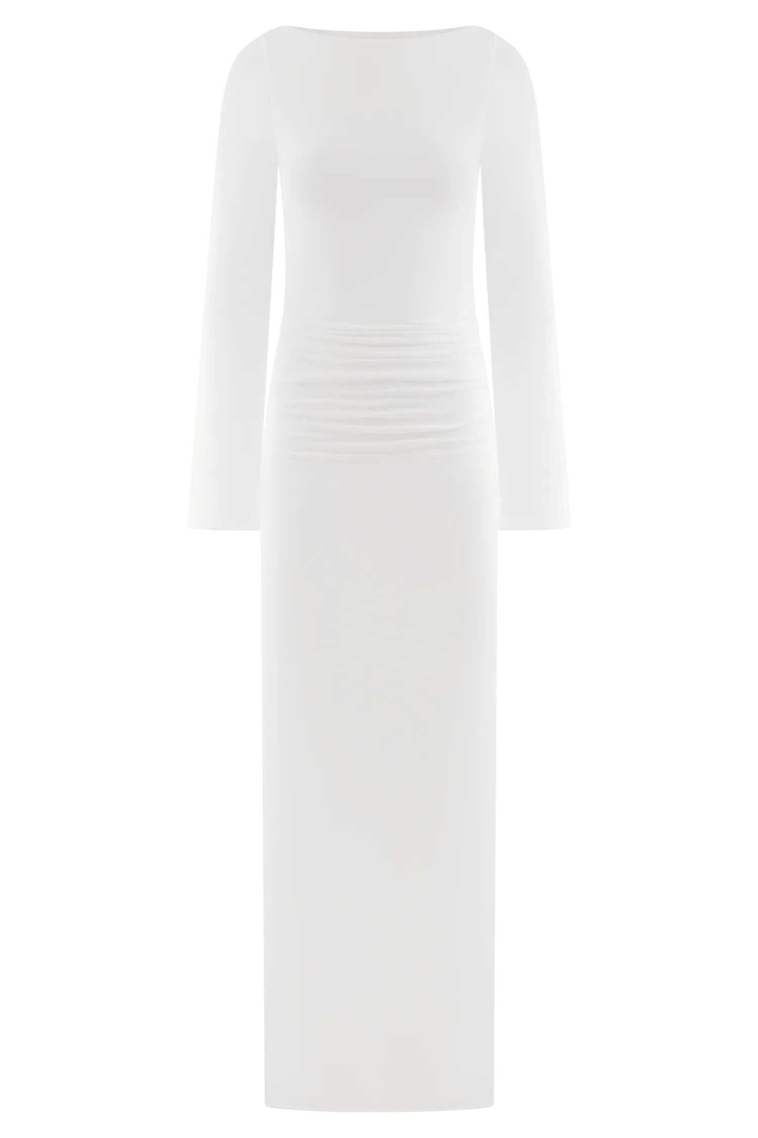 Vienna Slinky Cut Out Maxi Dress - White