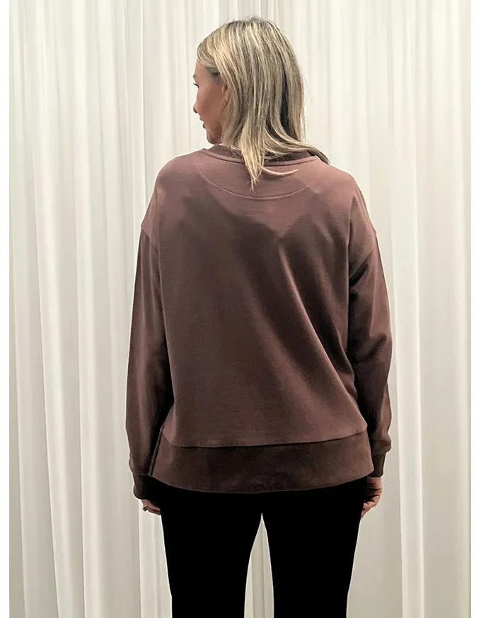 Vintage Sweatshirt Chocolate