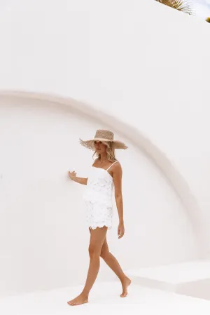 Violet Short Set - White