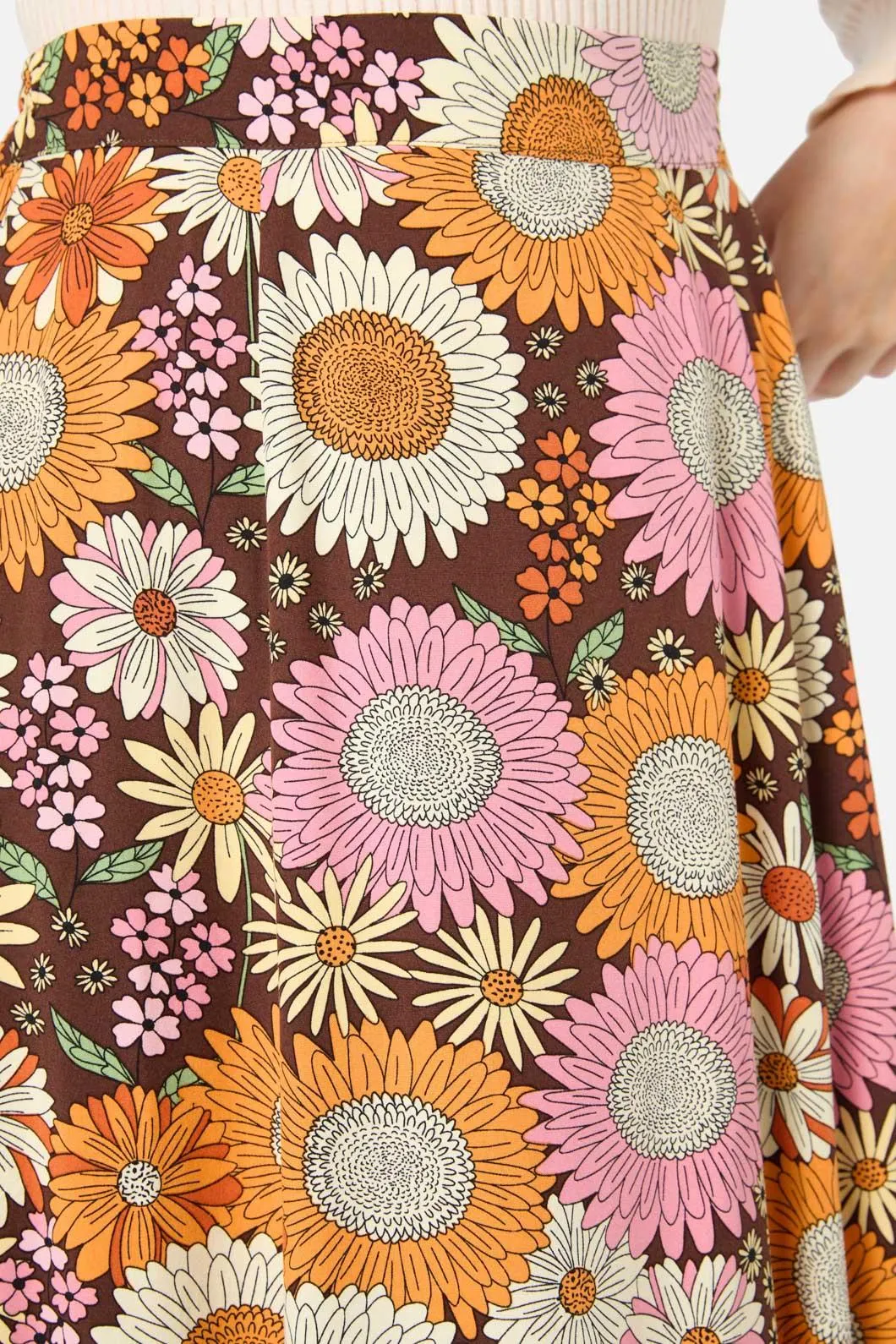 Viva Floral Midi Skirt