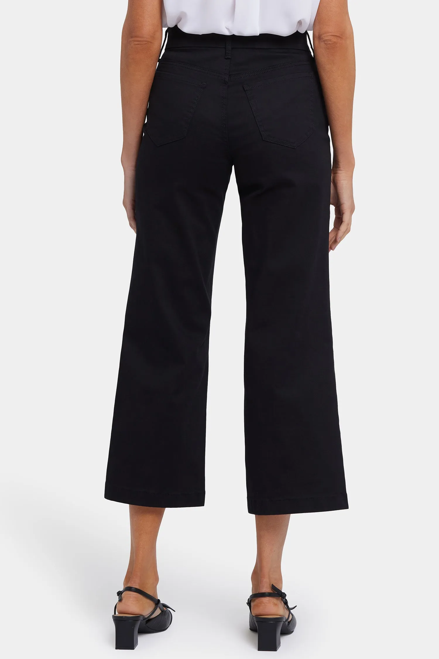 Waist-Match™ Teresa Wide Leg Ankle Jeans - Black