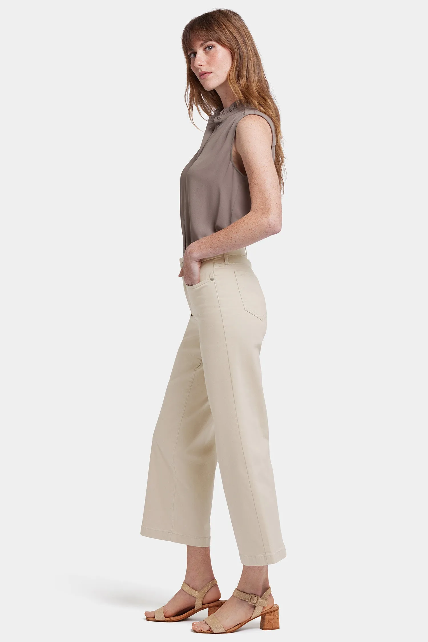 Waist-Match™ Teresa Wide Leg Ankle Jeans - Feather