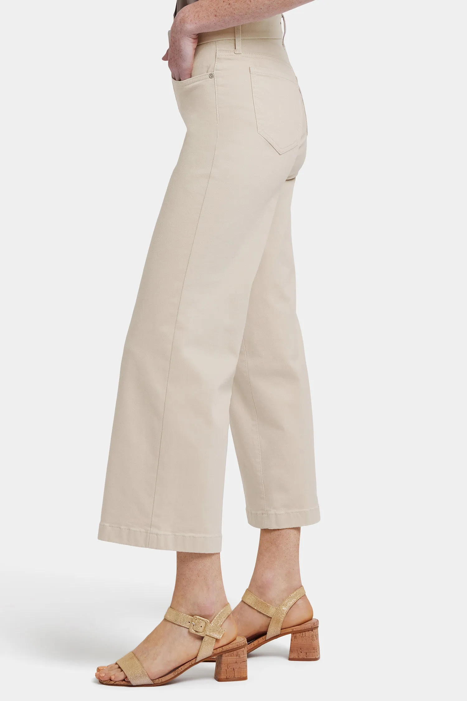 Waist-Match™ Teresa Wide Leg Ankle Jeans - Feather