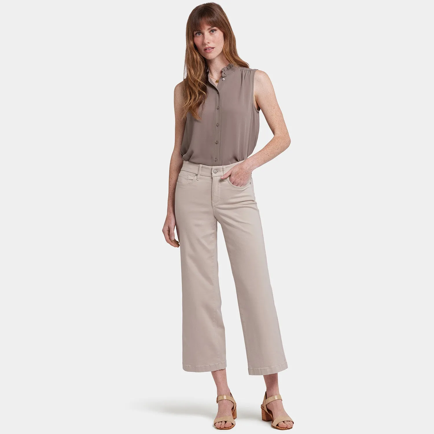 Waist-Match™ Teresa Wide Leg Ankle Jeans - Feather