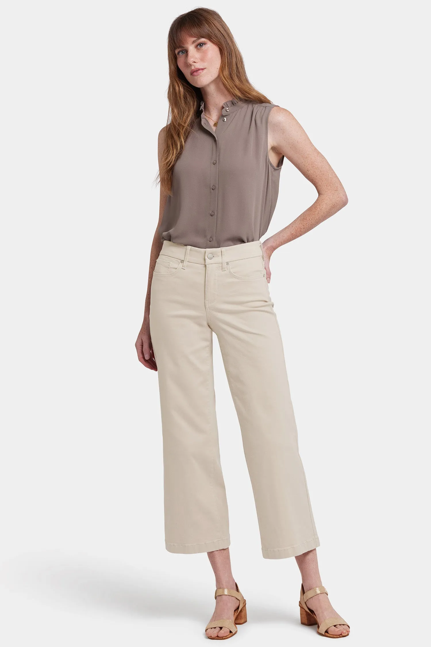 Waist-Match™ Teresa Wide Leg Ankle Jeans - Feather