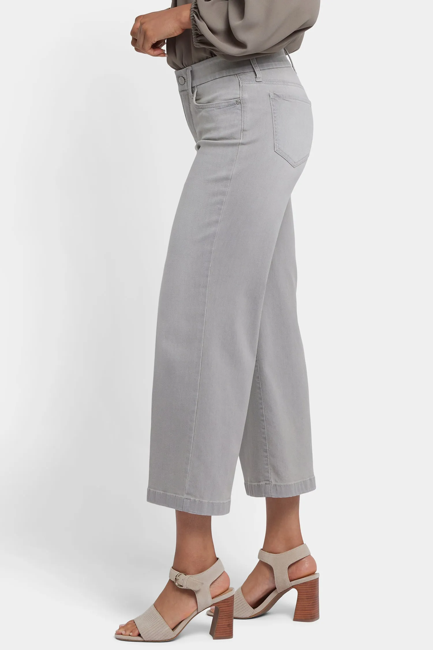 Waist-Match™ Teresa Wide Leg Ankle Jeans - Grenada Mist