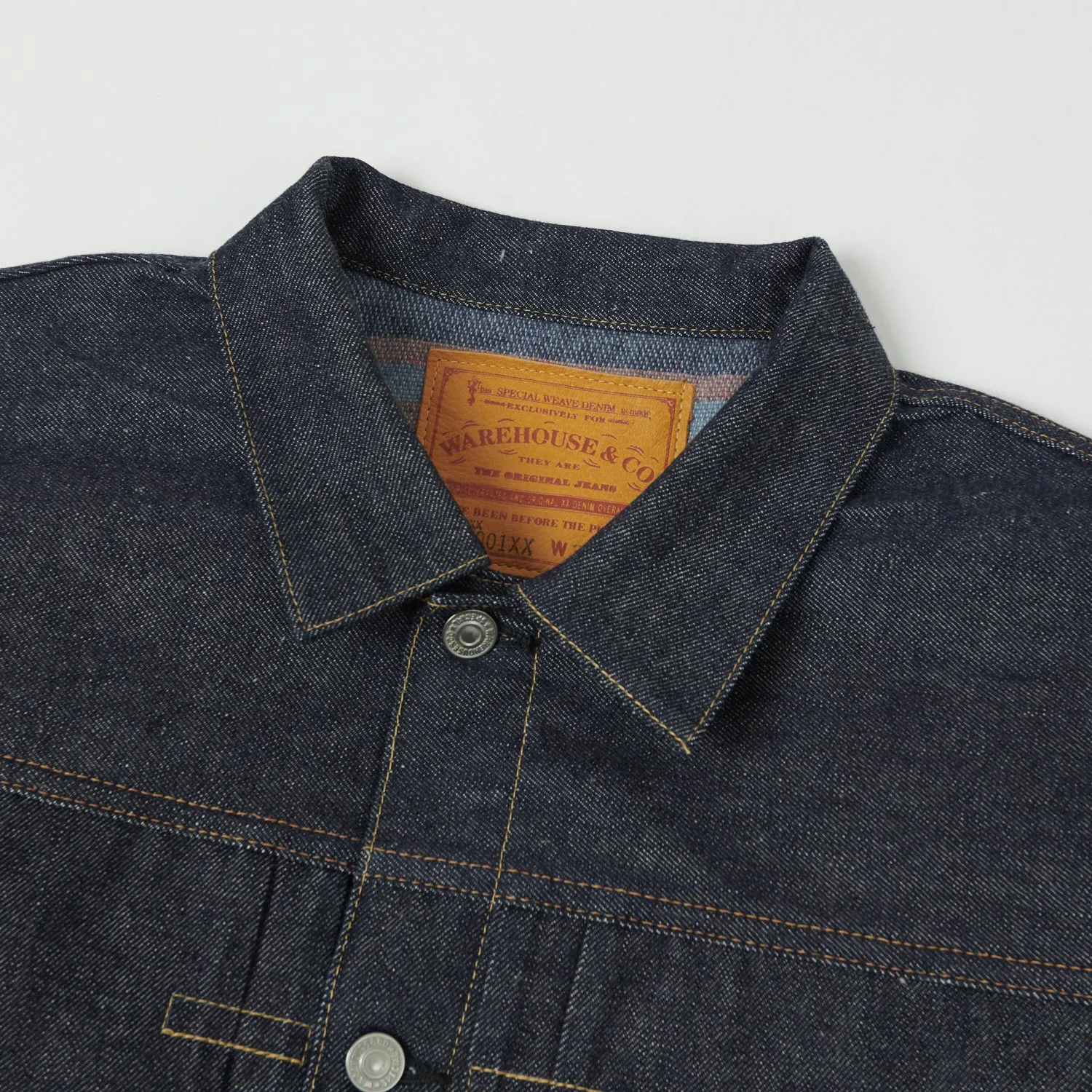 Warehouse & Co Lot. 2001xx (2000xx) Blanket Lined 'Type-I' Denim Jacket - Raw