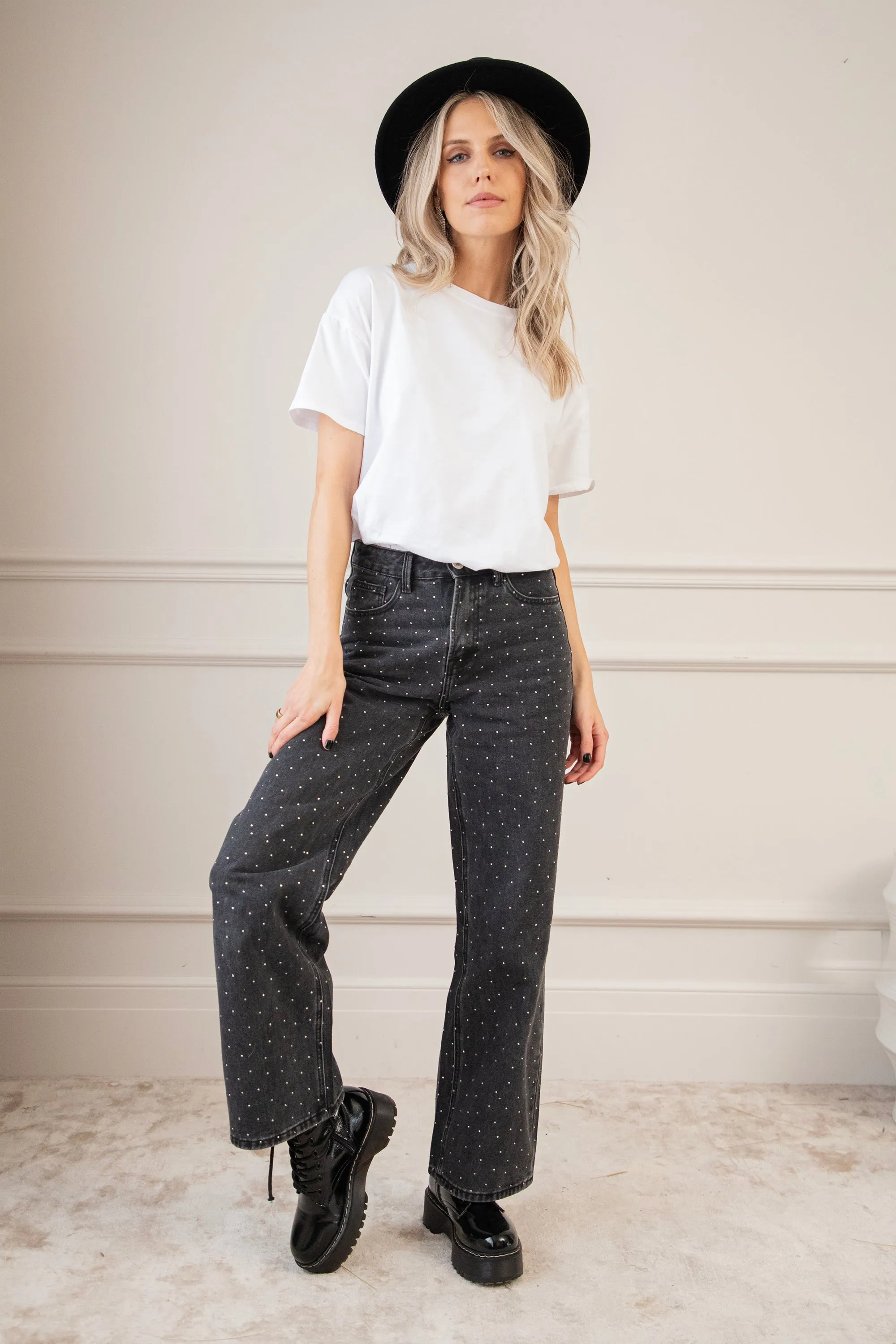 Wear Your Sparkle Dark Grey - Jeans