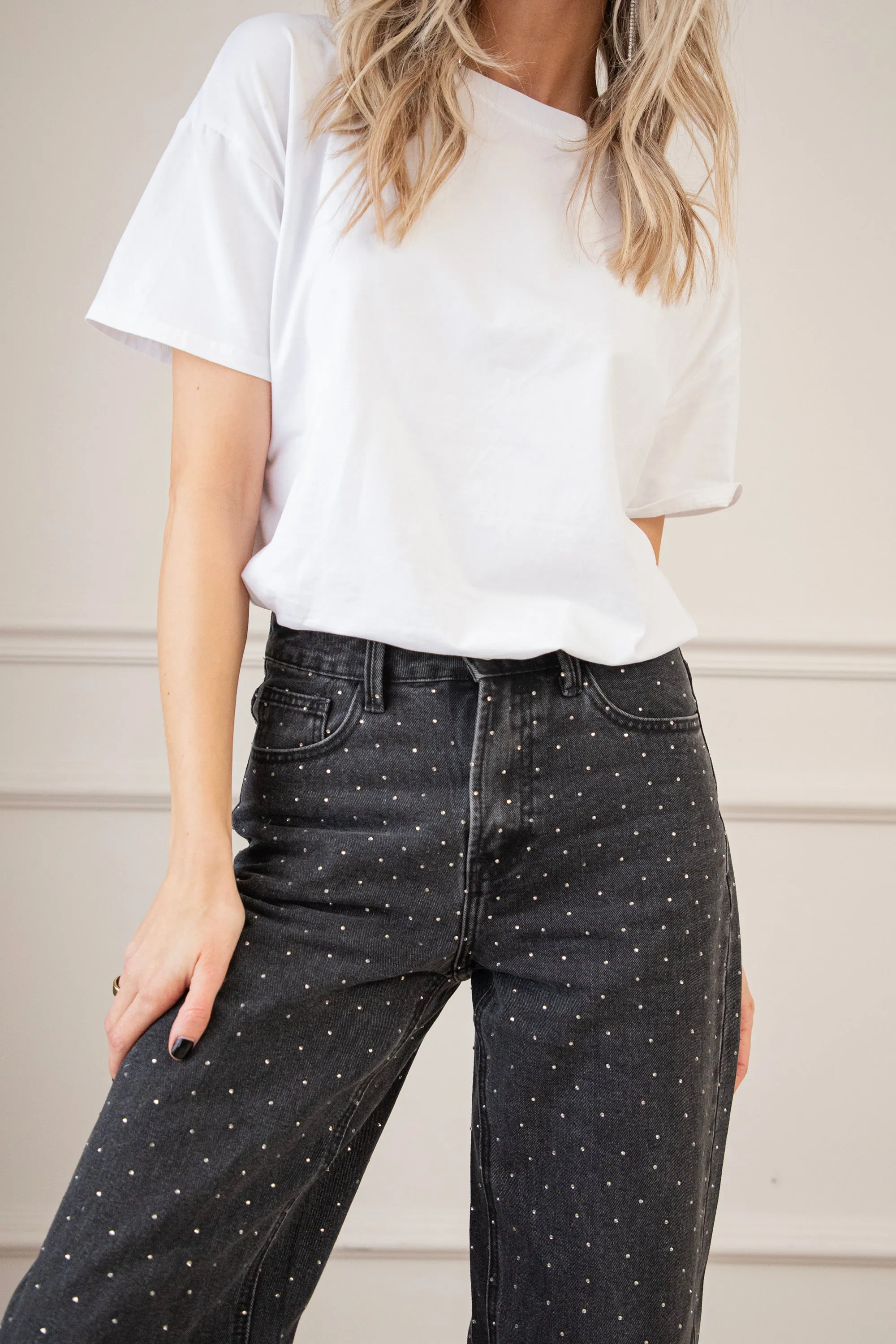 Wear Your Sparkle Dark Grey - Jeans