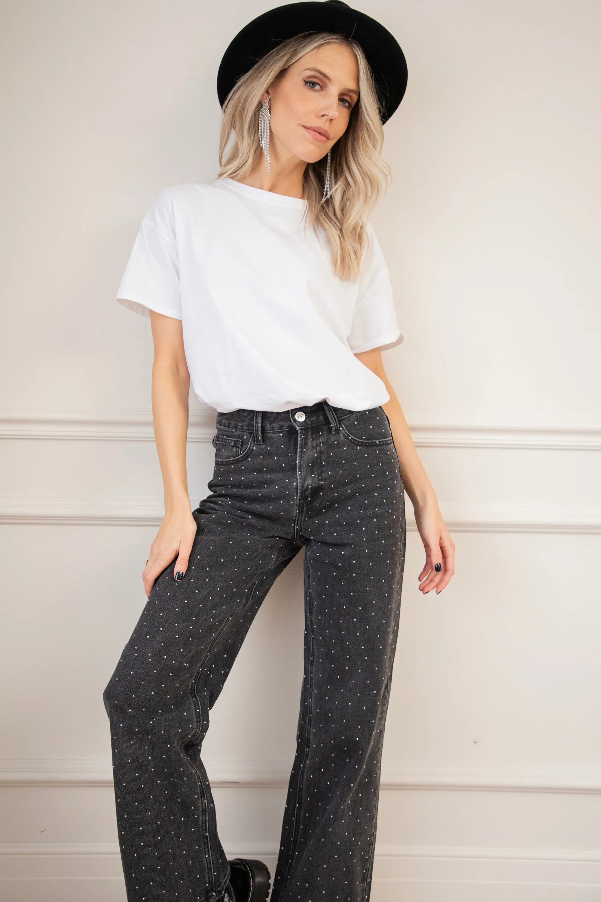 Wear Your Sparkle Dark Grey - Jeans