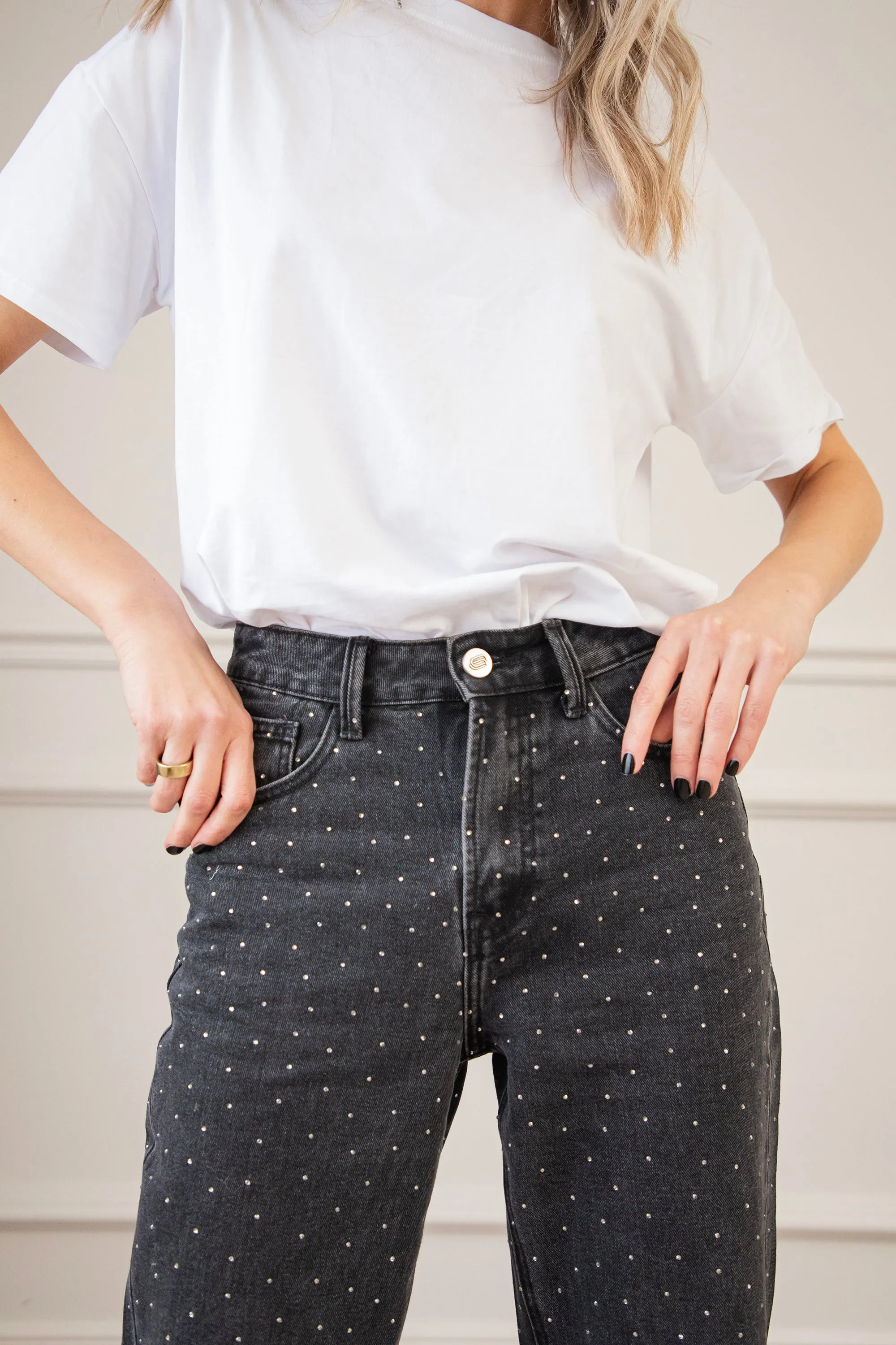 Wear Your Sparkle Dark Grey - Jeans