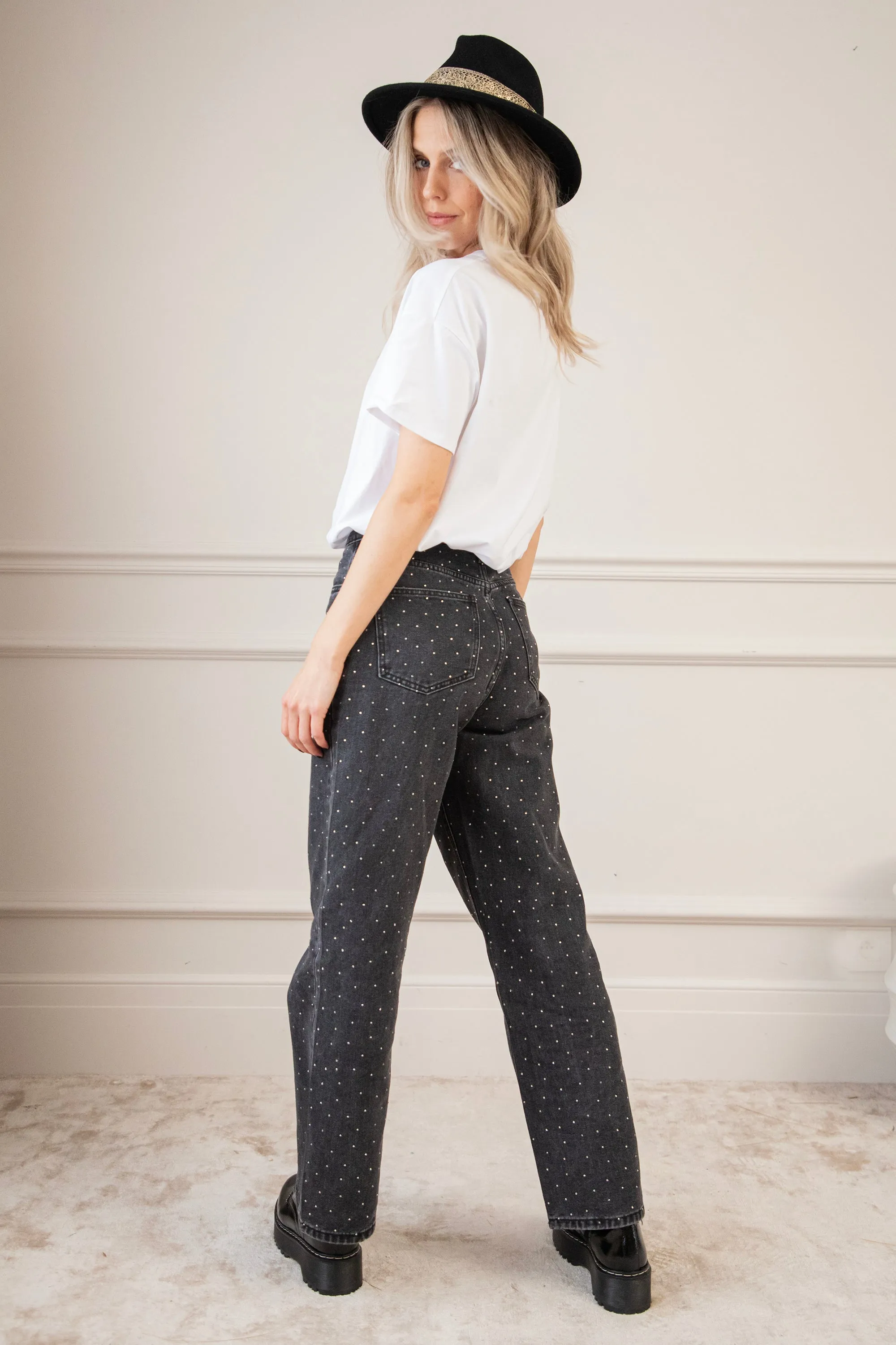Wear Your Sparkle Dark Grey - Jeans