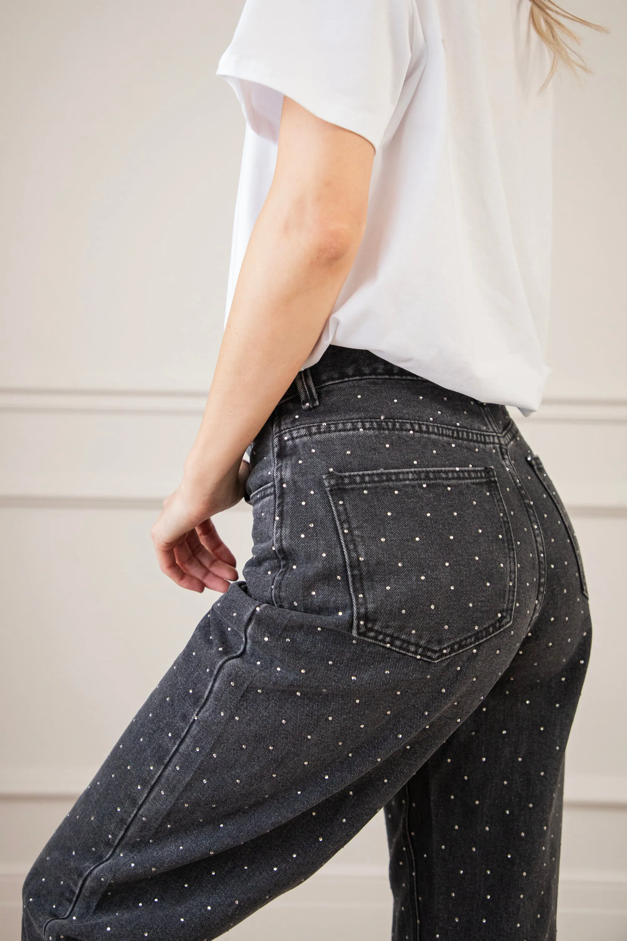 Wear Your Sparkle Dark Grey - Jeans
