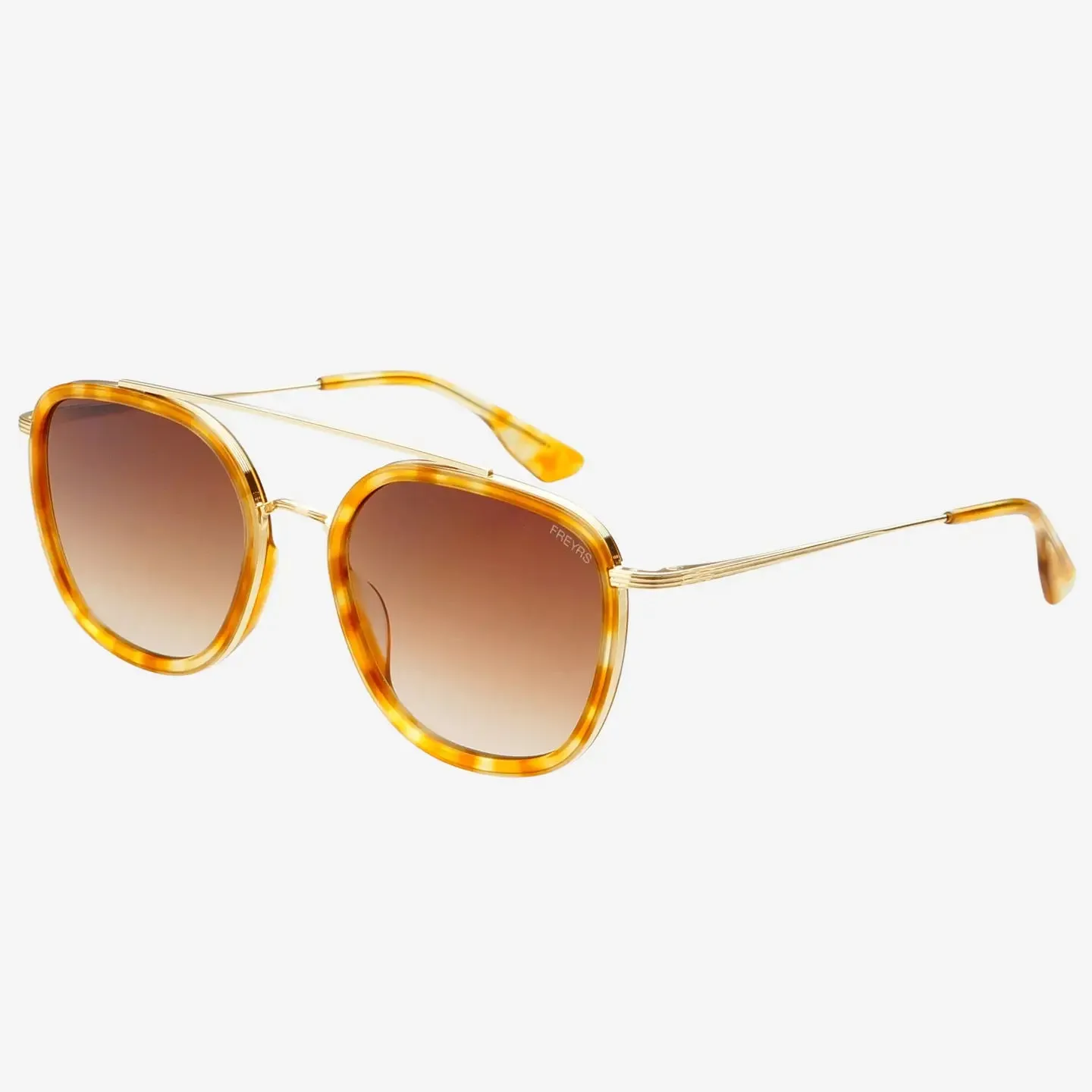 Weston Acetate Round Sunglasses in Light Tortoise/Brown