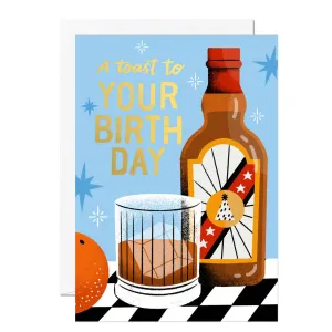 Whiskey Birthday  | Greeting Card | Birthday Card for Men