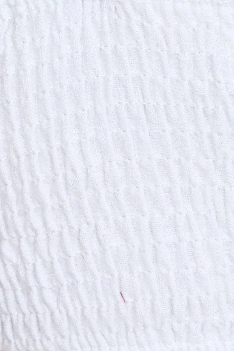 White Cami Top Sleeveless Crop