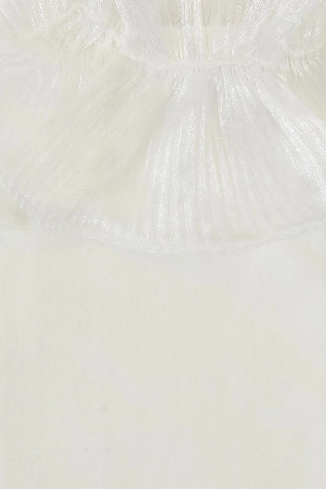 White Double Ruffle Socks