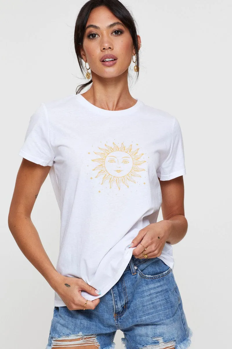White Graphic T Shirt Sleeve_Length