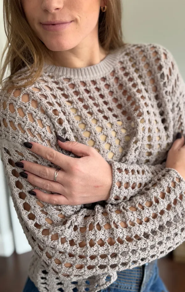 Wide Sleeve Boxy Sweater