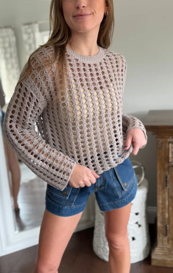 Wide Sleeve Boxy Sweater