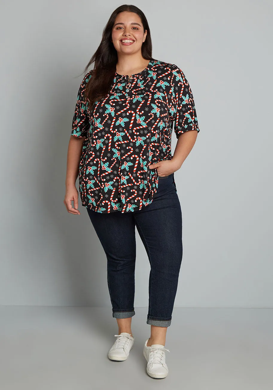 Winning Them Over Short Sleeve Top