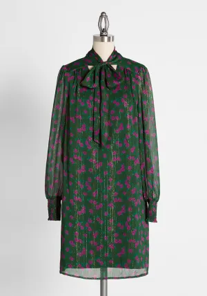 Winter-Blooming Roses Dress