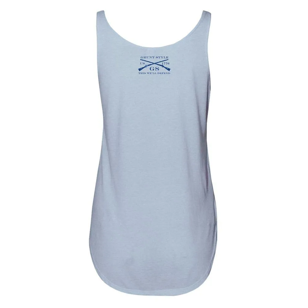Women's 76 We The People Flowy Tank - Stonewash Denim