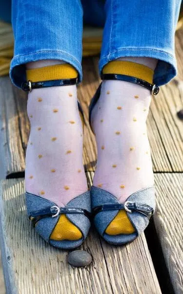XS Unified - Sheer Dot Anklet Sock