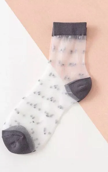 XS Unified - Sheer Dot Anklet Sock