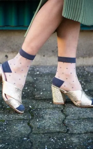 XS Unified - Sheer Dot Anklet Sock