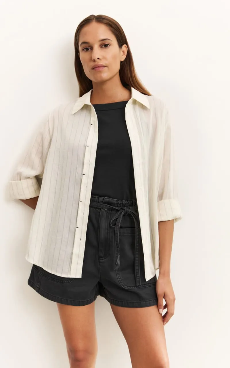 Yaya- Striped Shirt in Summer Sand