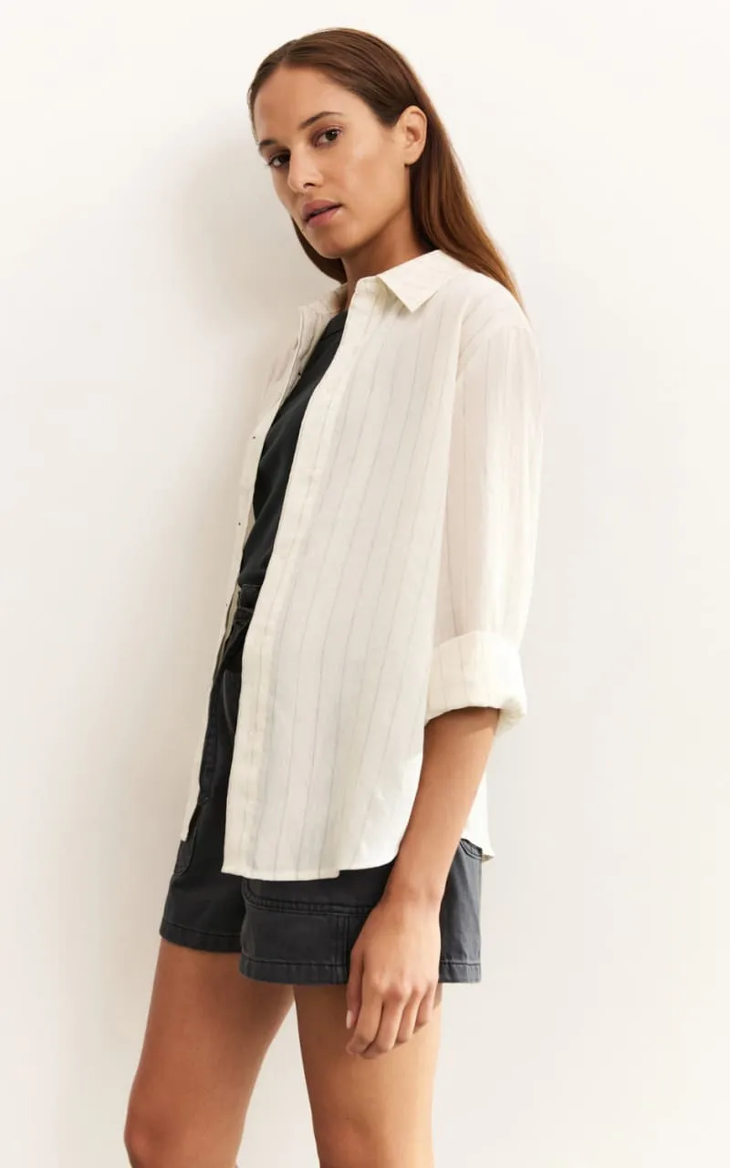 Yaya- Striped Shirt in Summer Sand