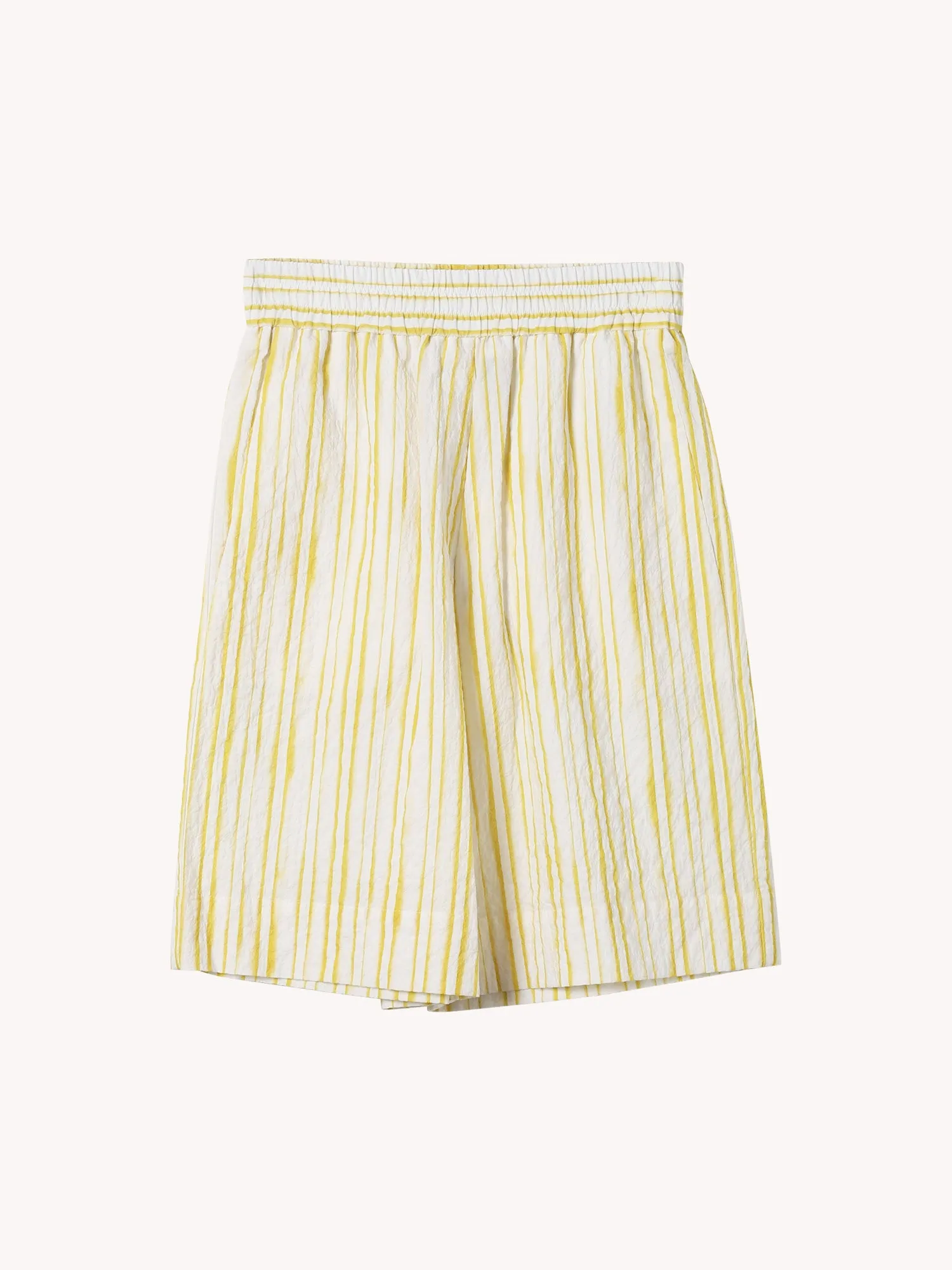 YELLOW STRIPE SHORTS