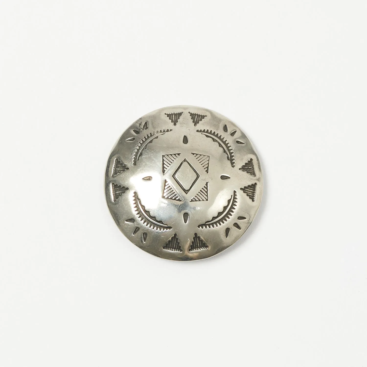 Yuketen 1 1/2 Concho Pin A - Nickel Silver