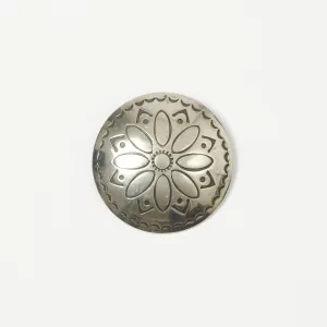 Yuketen 1 1/2 Concho Pin B - Nickel Silver